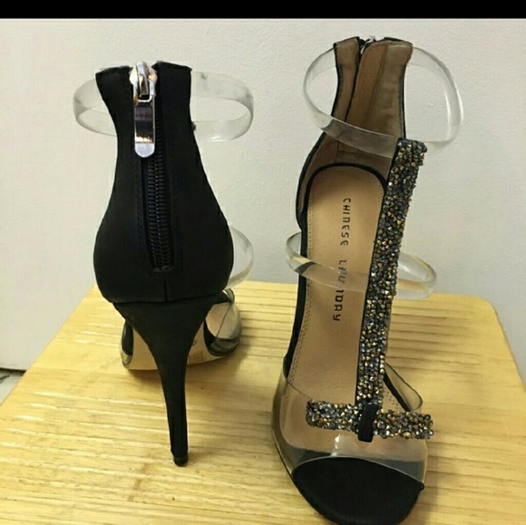 Strappy druzzy heels - Picture 2 of 3